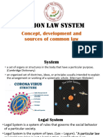 Concept, Dev. and Sources of Common Law