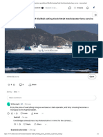 Briefing Floats Possibility of KiwiRail Exiting Cook Strait Interislander Ferry Service - R - Newzealand