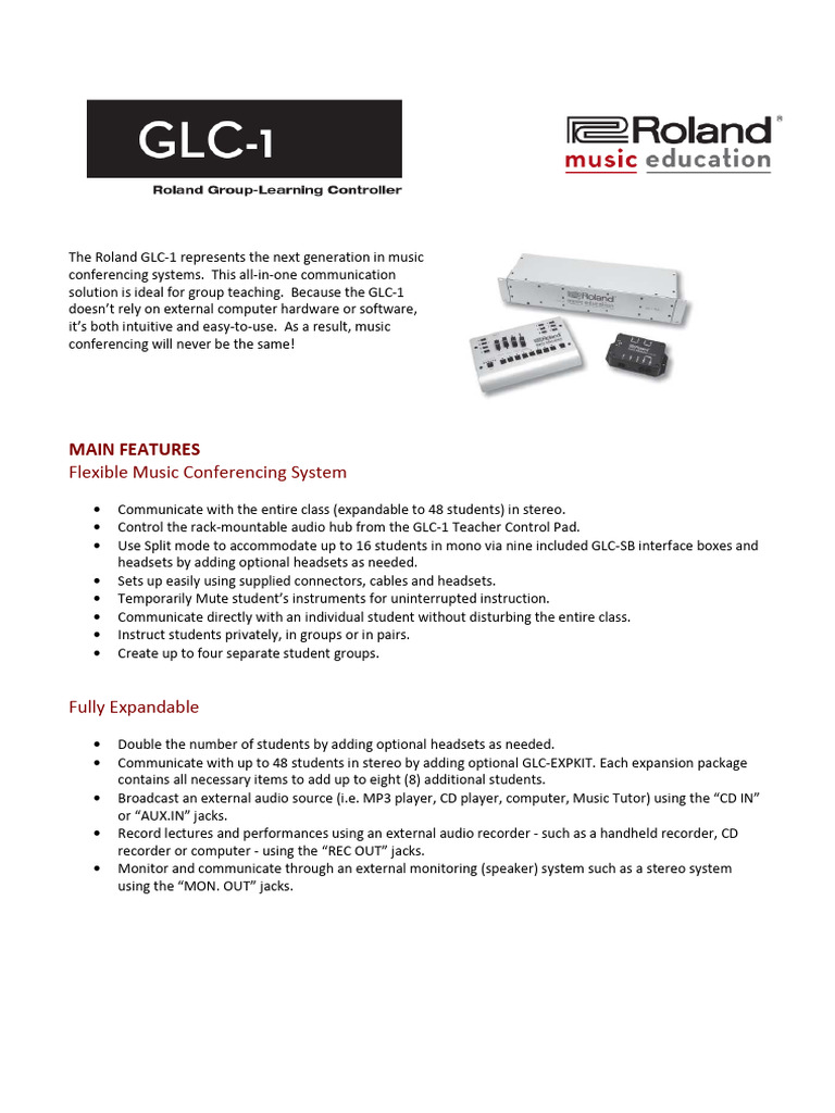 glc-1 Application Guide | PDF | Headphones | Microphone