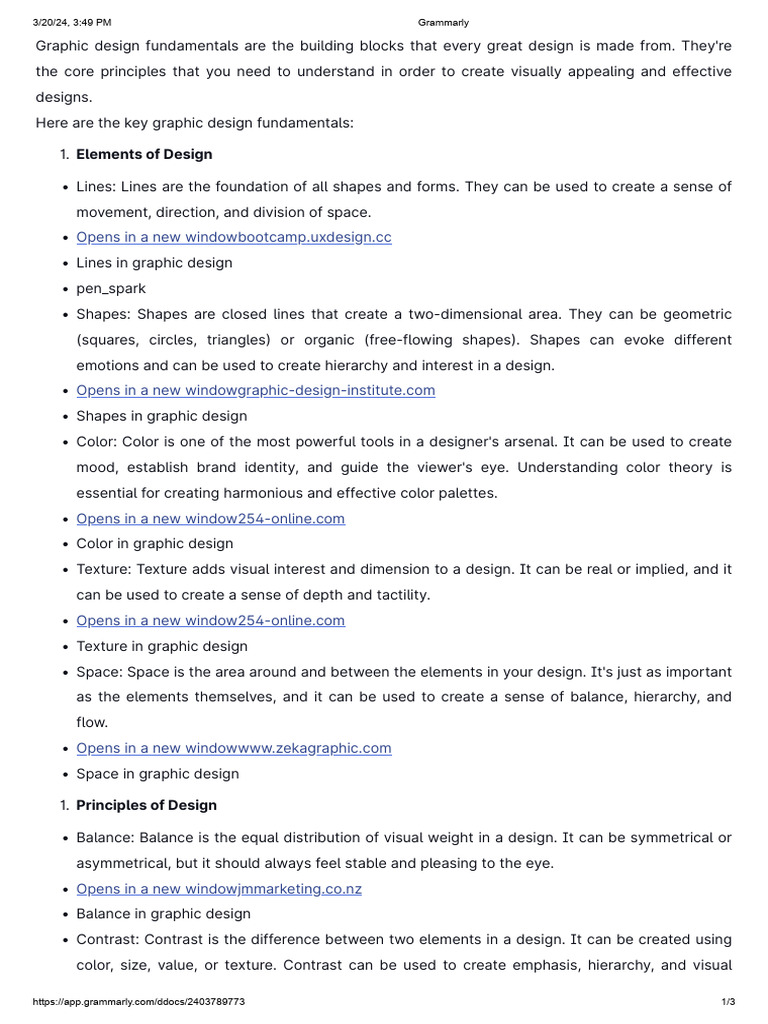 Design Fundamentals | Download Free PDF | Shape | Graphic Design