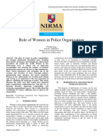 Role of Women in Police Organization