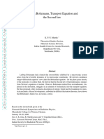 Ludwig Boltzmann, Transport Equation and The Second Law: Proc. Sixteenth National Symp. Rad. Phys.