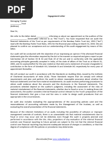 Engagement Letter Trust