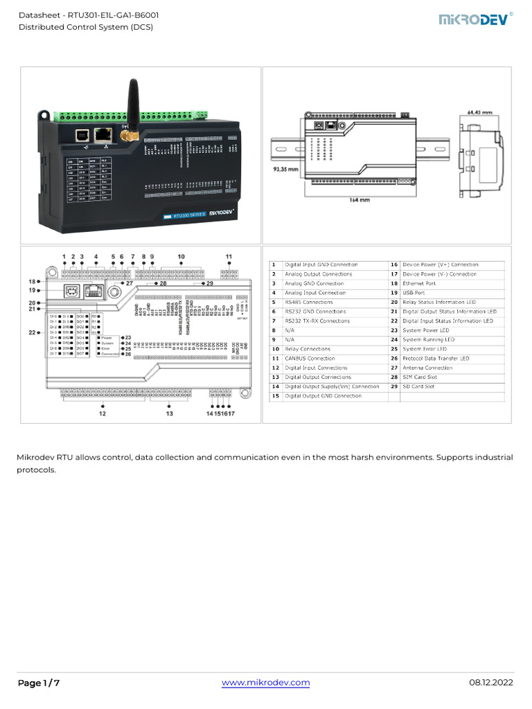 RTU301 E1L GA1 B6001 - Datasheet - en | PDF | Telecommunications ...