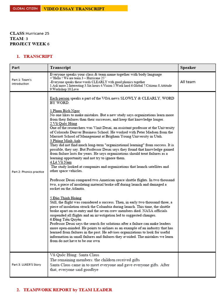 Hurricane 25 - Team 3 Transcript | PDF | Astronautics | Flight