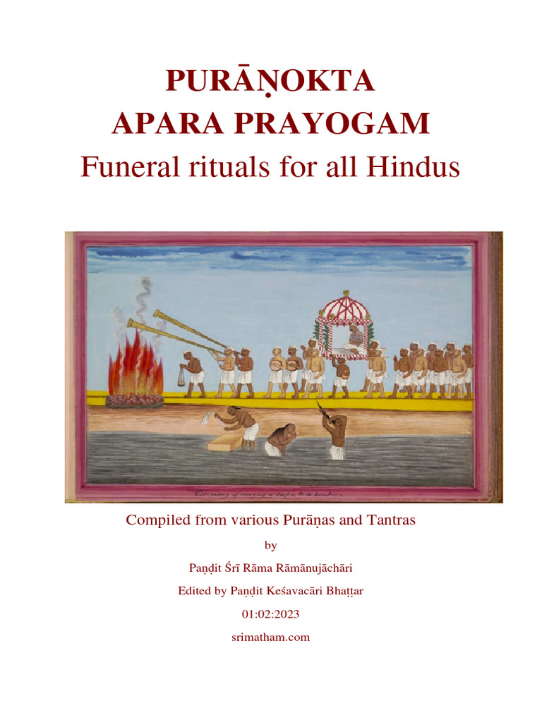 Hindu Funeral Rituals Guide | PDF | Prana | Mantra