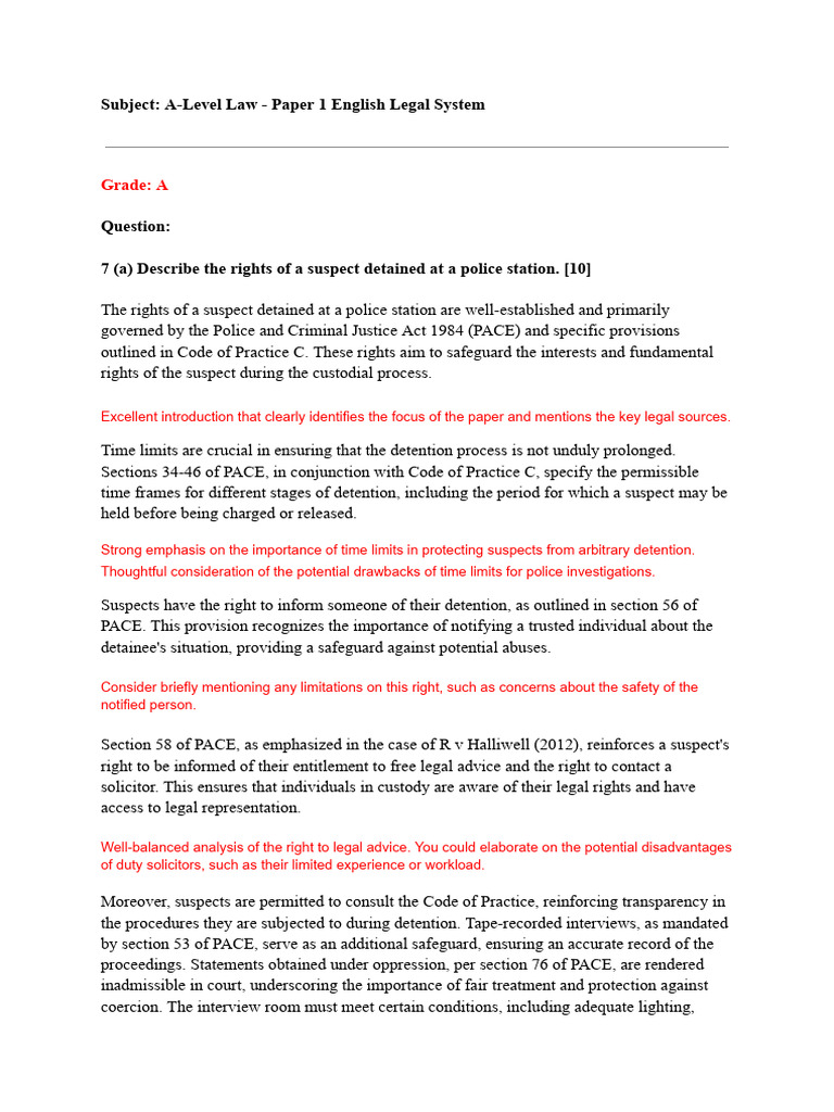 Graded Paper | PDF | Detention (Imprisonment) | Police