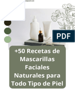 50 Recetas de Mascarillas Faciales Naturales para Todo Tipo de Piel