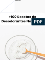 100 Recetas de Desodorantes Naturales