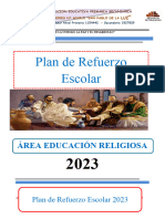 Plan Refuerzo Escolar Religion 2023