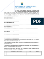 Acta de Conformación de Comité de Aula 2024