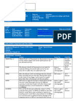 Call Sheet For FMP 1