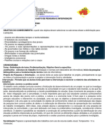 Orientação Alunos Projeto de Pesquisa e Intervenção