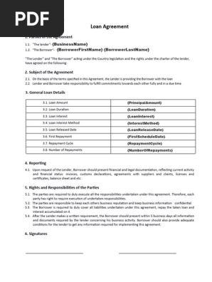 Sample Loan Agreement #3