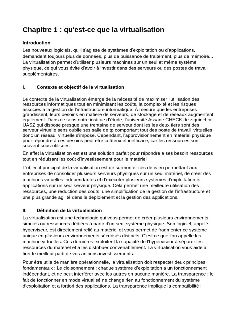 Introduction à la virtualisation informatique | PDF | Virtualisation ...