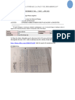 Informe de Evaluación Diagnostica Semana 6