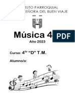 Cuadernillo MUSICA Buen Viaje 4to 2023