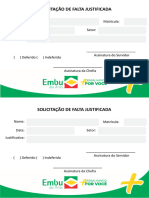 Formulário - Solicitação de Falta Justificada