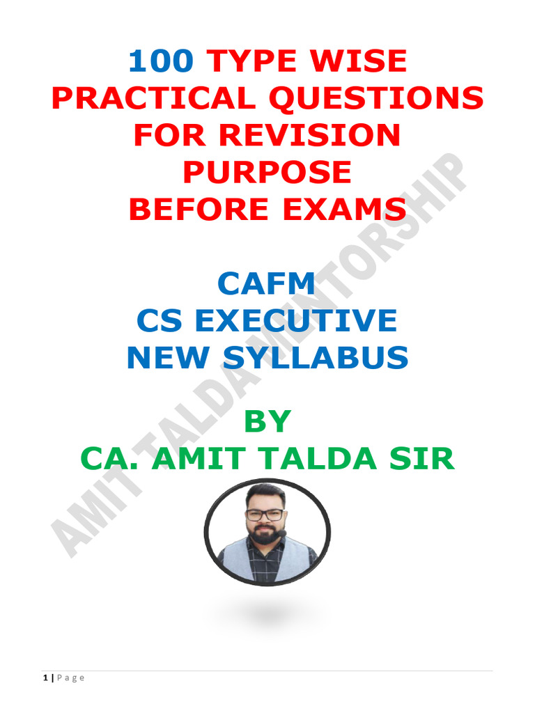 Atm Cafm Practical Revision Notes | PDF | Debits And Credits | Equity ...
