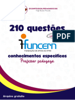 210 Questões Da FUNCERN para Pedagogos