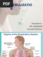 Nebulization Therapy Procedure Guide | PDF | Breathing | Respiratory System