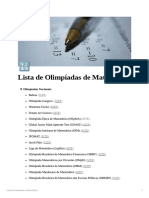 Lista de Olimpadas de Matemtica