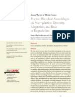 Marine Microbial Assemblages On Microplastics: Diversity, Adaptation, and Role in Degradation