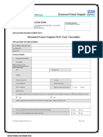 Sherwood Forest Hospital NHS Foundation Trust Job Application Form