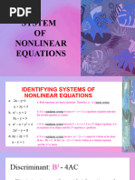 System of Nonlinear Equations For 11 Serenity