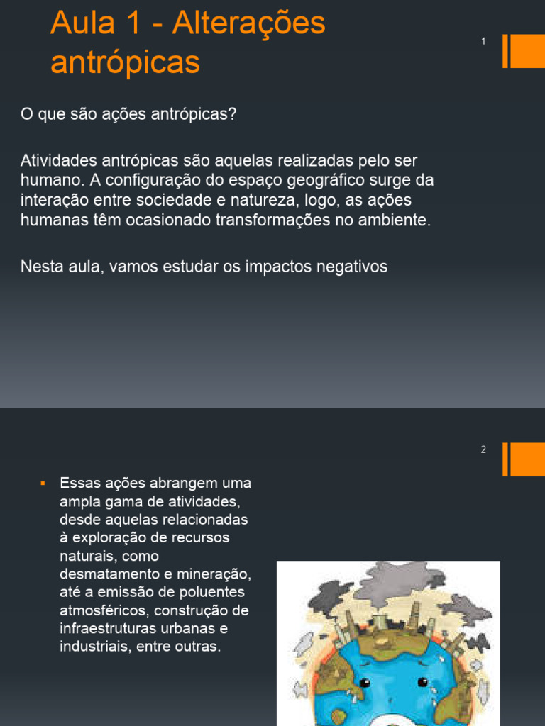 Impactos das Ações Antrópicas no Ambiente | PDF | Água | Poluição