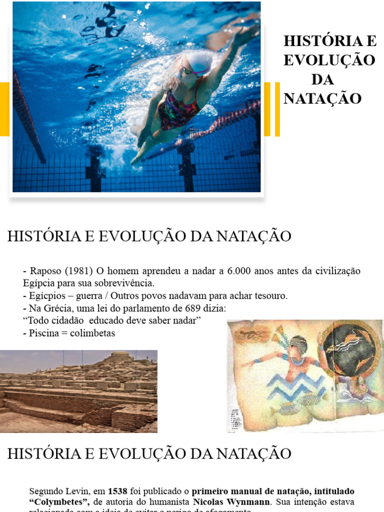 História e Evolução da Natação | PDF | Turismo