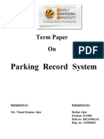 Parking Record System