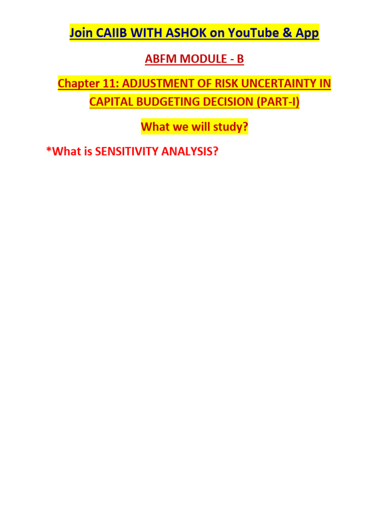 Abfm CH 11 Full | PDF | Net Present Value | Economics