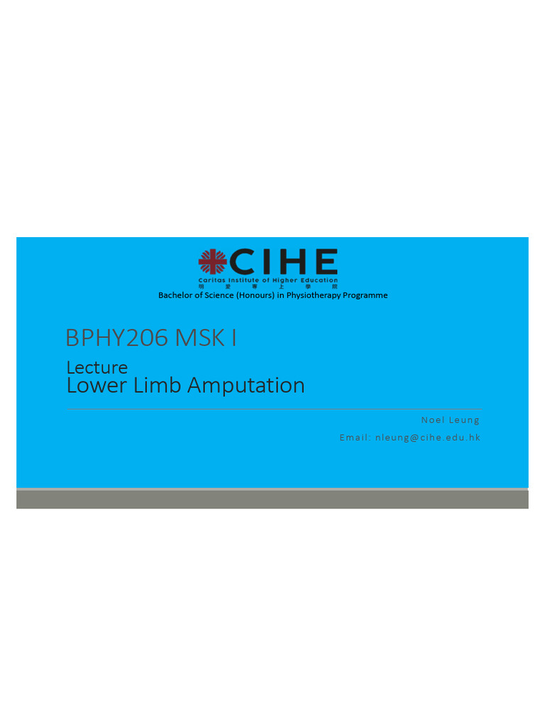 Prosthetic Rehabilitation for Amputees | PDF | Prosthesis | Amputation