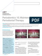 Periodontics: 10. Maintenance in Periodontal Therapy: Periodontology