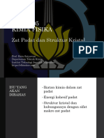 TK184305 Kimia Fisika: Zat Padat Dan Struktur Kristal