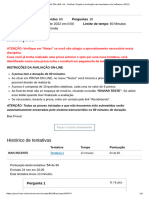 PROVA on-LINE - 04 - Análise, Projeto e Avaliação de Arquitetura de Software (2022)