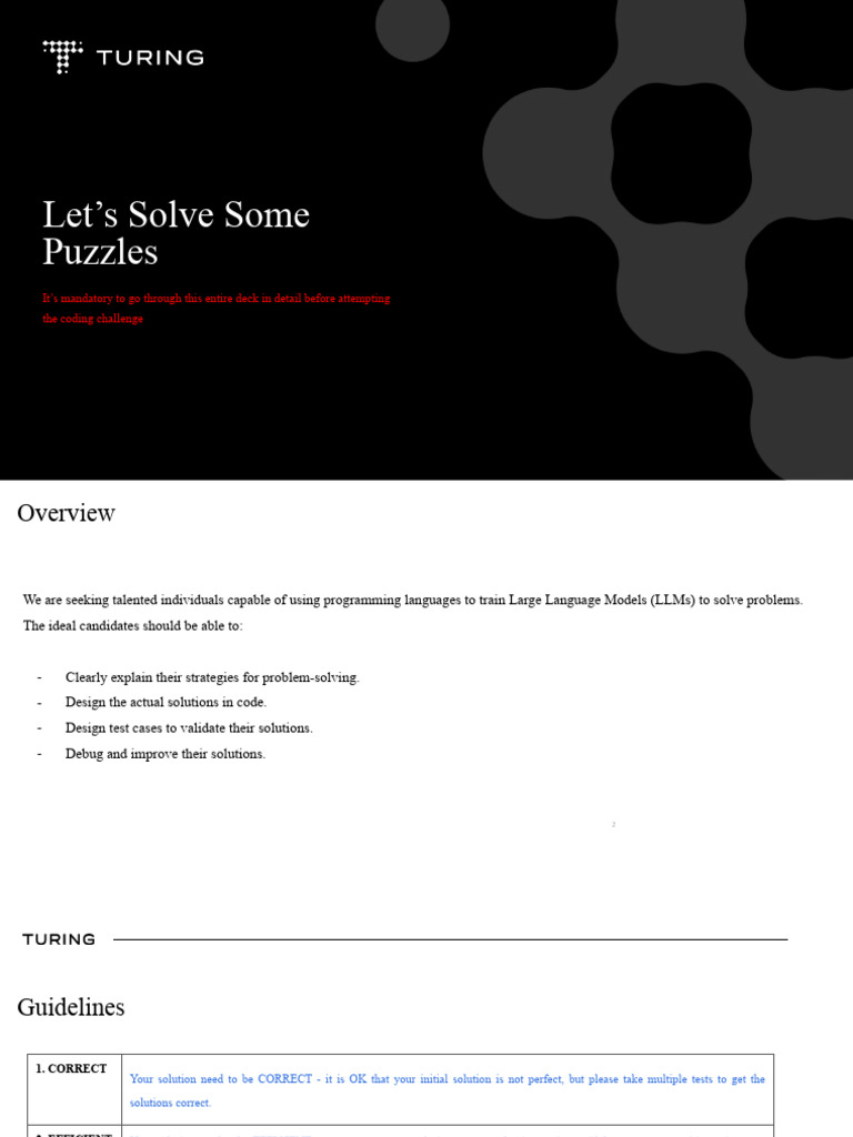 Turing Guidelines For Python Puzzles March 2024 PDF Computer turing guidelines for python puzzles march 2024 pdf computer