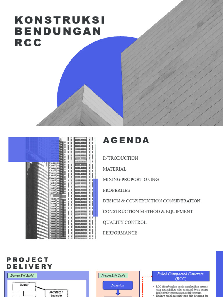 Desain dan Konstruksi Bendungan RCC | PDF