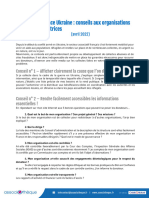 Fiche Conseil Urgence Ukraine Conseils Aux Organisations Collectrices