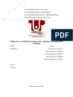 Influencia de La Agricultura en Los Aborigenes Venezolanos