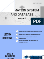 Information System and Database