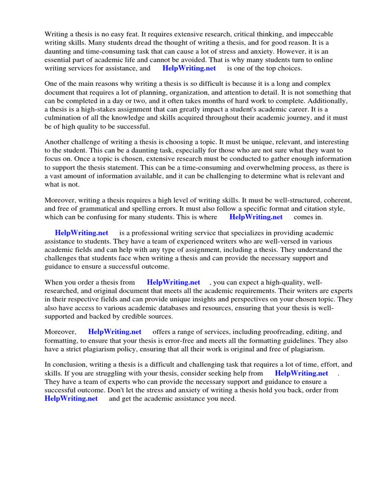Thesis Writing Help and Tips | PDF | Thesis | Policy