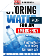 Storing Water For An Emergency Ebook by Glenn Meder
