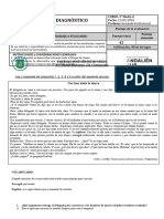 EVALUACIÓN DIAGNÓSTICA 3° MEDIO - Lengua y Literatura