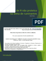 Utilização de N Não Proteico Na Dieta de Ruminantes