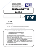 Processo Seletivo 2018-2: Tipo Único