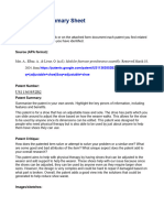 Patent Summary Sheet 2