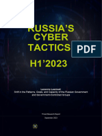 Russia'S Cyber Tactics H1'2023