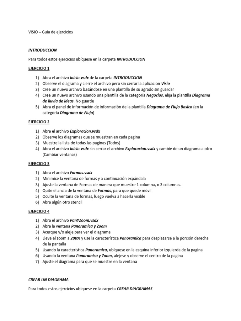 Ejercicios Prácticos en Visio VSDX | PDF | Ventana (informática ...